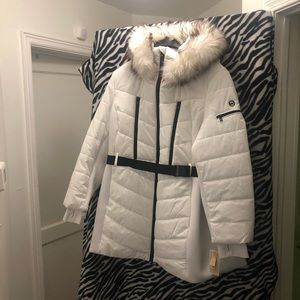 New Michael Kors white coat